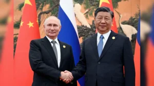 President XiXing Ping and Vladimir Putin