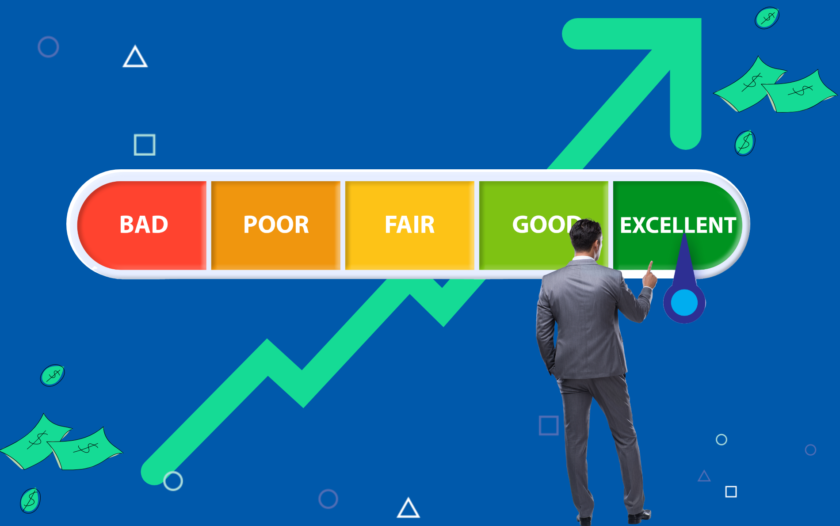 Graph illustration of growing credit