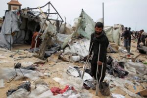 Destruction in displaced camps