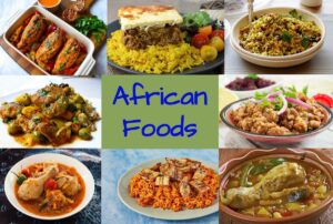 sample of African food.