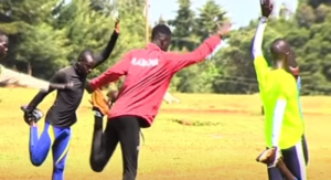 Kenyan Athletes training