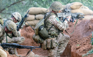 British army undergoing training in Kenya