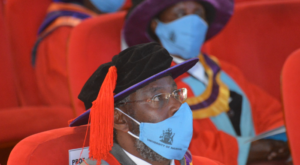 UON Vice Chancellor Stephen Kiama during a graduation ceremony