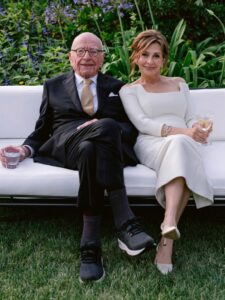 Mogul Rupert Murdoch and wife