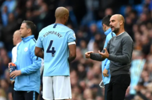 Pep Coached Kompany at Manchester City