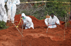 Shakahola mass graves being exhumed 